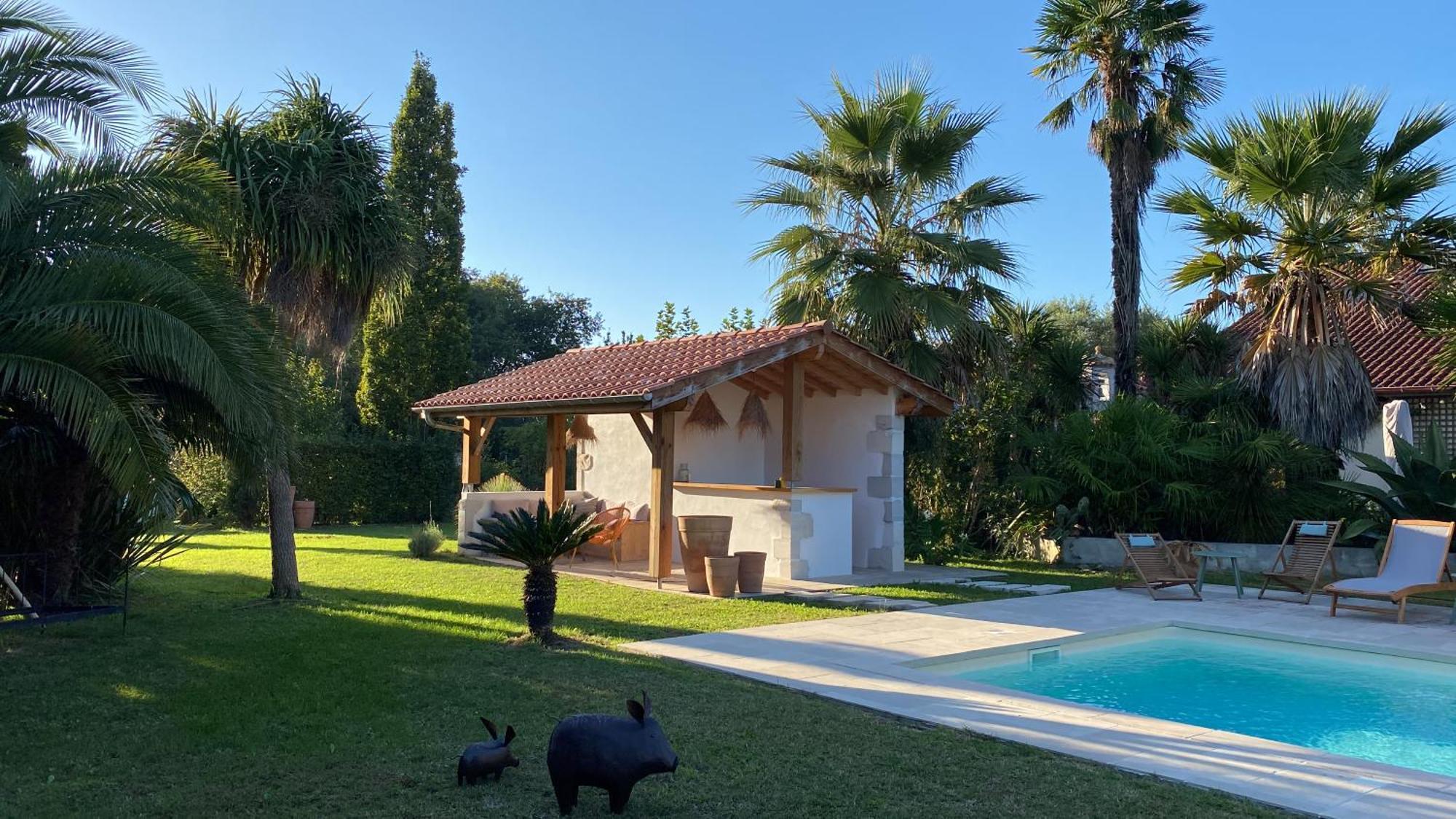 La Bastide De Guiche Entre Ocean Et Montagnes公寓 外观 照片